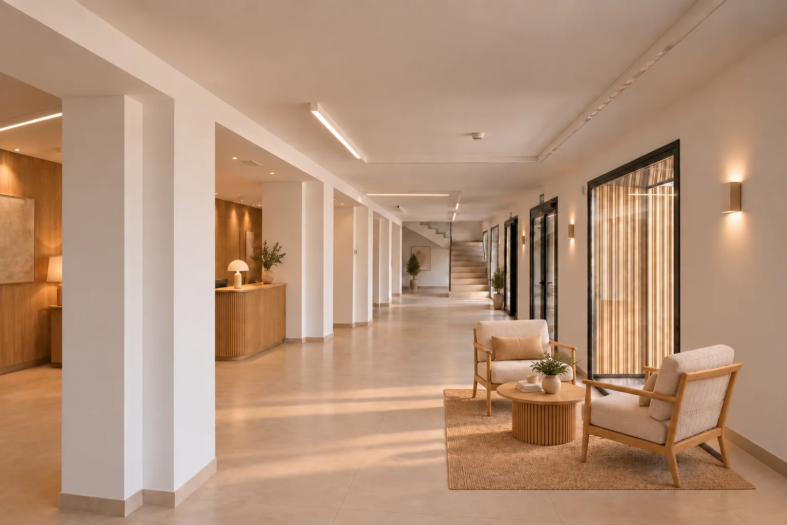 Galerie intérieure rénovée du Centre civique Medina de Haro